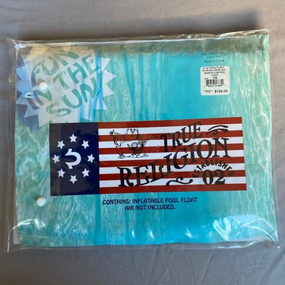 Inflatable pool float True Religion - Picture 1 of 2